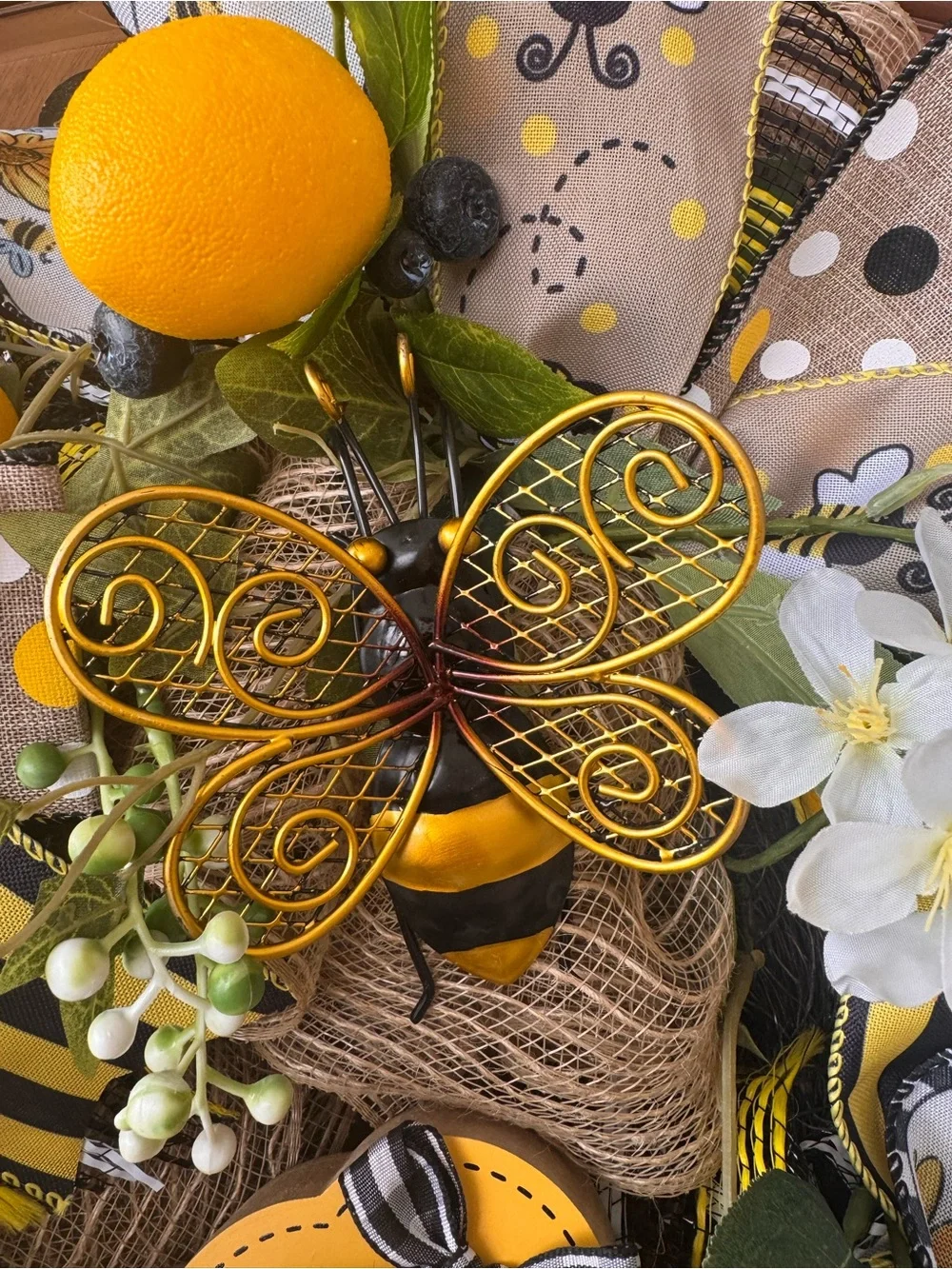 Handcrafted bright yellow